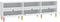 vidaXL - Tv-meubel - 150x30x44,5 - cm - bewerkt - hout - wit