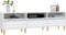 vidaXL - Tv-meubel - 150x30x44,5 - cm - bewerkt - hout - wit