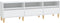 vidaXL - Tv-meubel - 150x30x44,5 - cm - bewerkt - hout - wit