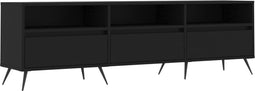 vidaXL - Tv-meubel - 150x30x44,5 - cm - bewerkt - hout - zwart