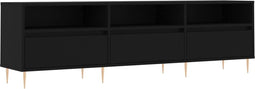 vidaXL - Tv-meubel - 150x30x44,5 - cm - bewerkt - hout - zwart