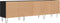 vidaXL - Tv-meubel - 150x30x44,5 - cm - bewerkt - hout - zwart