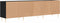 vidaXL - Tv-meubel - 150x30x44,5 - cm - bewerkt - hout - zwart
