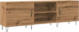 vidaXL - Tv-meubel - 150x30x50 - cm - bewerkt - hout - artisanaal - eikenkleurig