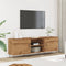 vidaXL - Tv-meubel - 150x30x50 - cm - bewerkt - hout - artisanaal - eikenkleurig