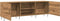 vidaXL - Tv-meubel - 150x30x50 - cm - bewerkt - hout - artisanaal - eikenkleurig