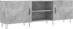 vidaXL - Tv-meubel - 150x30x50 - cm - bewerkt - hout - betongrijs