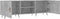 vidaXL - Tv-meubel - 150x30x50 - cm - bewerkt - hout - betongrijs
