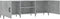 vidaXL - Tv-meubel - 150x30x50 - cm - bewerkt - hout - betongrijs