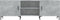 vidaXL - Tv-meubel - 150x30x50 - cm - bewerkt - hout - betongrijs