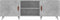 vidaXL - Tv-meubel - 150x30x50 - cm - bewerkt - hout - betongrijs