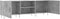 vidaXL - Tv-meubel - 150x30x50 - cm - bewerkt - hout - betongrijs