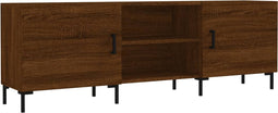 vidaXL - Tv-meubel - 150x30x50 - cm - bewerkt - hout - bruin - eikenkleur