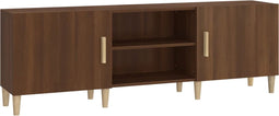 vidaXL - Tv-meubel - 150x30x50 - cm - bewerkt - hout - bruin - eikenkleur