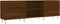 vidaXL - Tv-meubel - 150x30x50 - cm - bewerkt - hout - bruin - eikenkleur