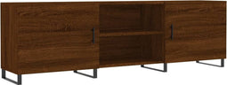 vidaXL - Tv-meubel - 150x30x50 - cm - bewerkt - hout - bruin - eikenkleur
