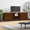 vidaXL - Tv-meubel - 150x30x50 - cm - bewerkt - hout - bruin - eikenkleur