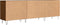 vidaXL - Tv-meubel - 150x30x50 - cm - bewerkt - hout - bruin - eikenkleur