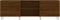 vidaXL - Tv-meubel - 150x30x50 - cm - bewerkt - hout - bruin - eikenkleur