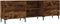 vidaXL - Tv-meubel - 150x30x50 - cm - bewerkt - hout - gerookt - eikenkleurig