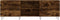 vidaXL - Tv-meubel - 150x30x50 - cm - bewerkt - hout - gerookt - eikenkleurig