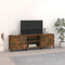 vidaXL - Tv-meubel - 150x30x50 - cm - bewerkt - hout - gerookt - eikenkleurig