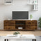 vidaXL - Tv-meubel - 150x30x50 - cm - bewerkt - hout - gerookt - eikenkleurig