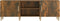 vidaXL - Tv-meubel - 150x30x50 - cm - bewerkt - hout - gerookt - eikenkleurig