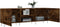 vidaXL - Tv-meubel - 150x30x50 - cm - bewerkt - hout - gerookt - eikenkleurig