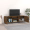vidaXL - Tv-meubel - 150x30x50 - cm - bewerkt - hout - gerookt - eikenkleurig