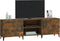 vidaXL - Tv-meubel - 150x30x50 - cm - bewerkt - hout - gerookt - eikenkleurig