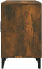 vidaXL - Tv-meubel - 150x30x50 - cm - bewerkt - hout - gerookt - eikenkleurig