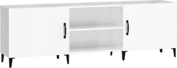 vidaXL - Tv-meubel - 150x30x50 - cm - bewerkt - hout - hoogglans - wit