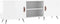 vidaXL - Tv-meubel - 150x30x50 - cm - bewerkt - hout - hoogglans - wit