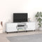 vidaXL - Tv-meubel - 150x30x50 - cm - bewerkt - hout - hoogglans - wit