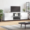 vidaXL - Tv-meubel - 150x30x50 - cm - bewerkt - hout - hoogglans - wit