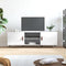 vidaXL - Tv-meubel - 150x30x50 - cm - bewerkt - hout - hoogglans - wit