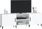 vidaXL - Tv-meubel - 150x30x50 - cm - bewerkt - hout - hoogglans - wit