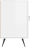 vidaXL - Tv-meubel - 150x30x50 - cm - bewerkt - hout - hoogglans - wit