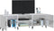vidaXL - Tv-meubel - 150x30x50 - cm - bewerkt - hout - hoogglans - wit