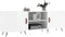 vidaXL - Tv-meubel - 150x30x50 - cm - bewerkt - hout - hoogglans - wit