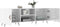 vidaXL - Tv-meubel - 150x30x50 - cm - bewerkt - hout - hoogglans - wit