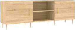 vidaXL - Tv-meubel - 150x30x50 - cm - bewerkt - hout - sonoma - eikenkleurig