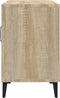 vidaXL - Tv-meubel - 150x30x50 - cm - bewerkt - hout - sonoma - eikenkleurig