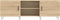 vidaXL - Tv-meubel - 150x30x50 - cm - bewerkt - hout - sonoma - eikenkleurig
