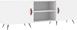 vidaXL - Tv-meubel - 150x30x50 - cm - bewerkt - hout - wit