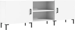 vidaXL - Tv-meubel - 150x30x50 - cm - bewerkt - hout - wit