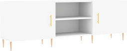 vidaXL - Tv-meubel - 150x30x50 - cm - bewerkt - hout - wit