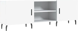 vidaXL - Tv-meubel - 150x30x50 - cm - bewerkt - hout - wit