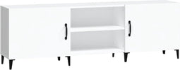 vidaXL - Tv-meubel - 150x30x50 - cm - bewerkt - hout - wit